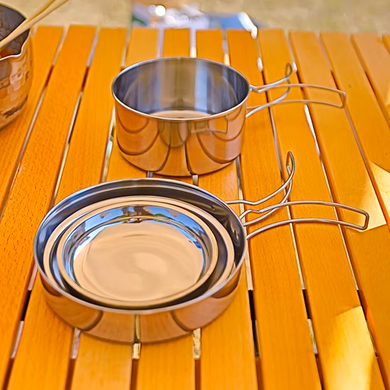 Panela de aço inoxidável de alta qualidade na China Panela de titânio